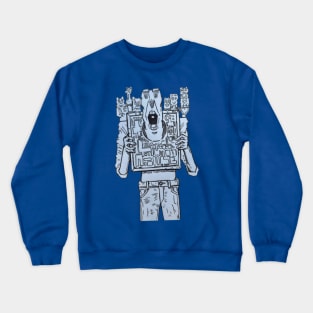 A Face Machine Art Crewneck Sweatshirt